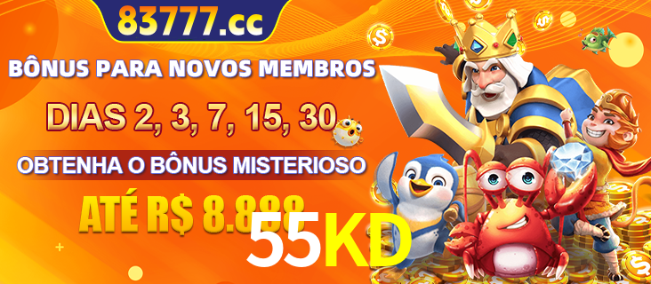 Anúncio dos benefícios para Membro VIP Sênior na plataforma 55KD, incluindo bônus promocionais, semanais e mensais, ilustrado com o personagem Fortune Tiger.